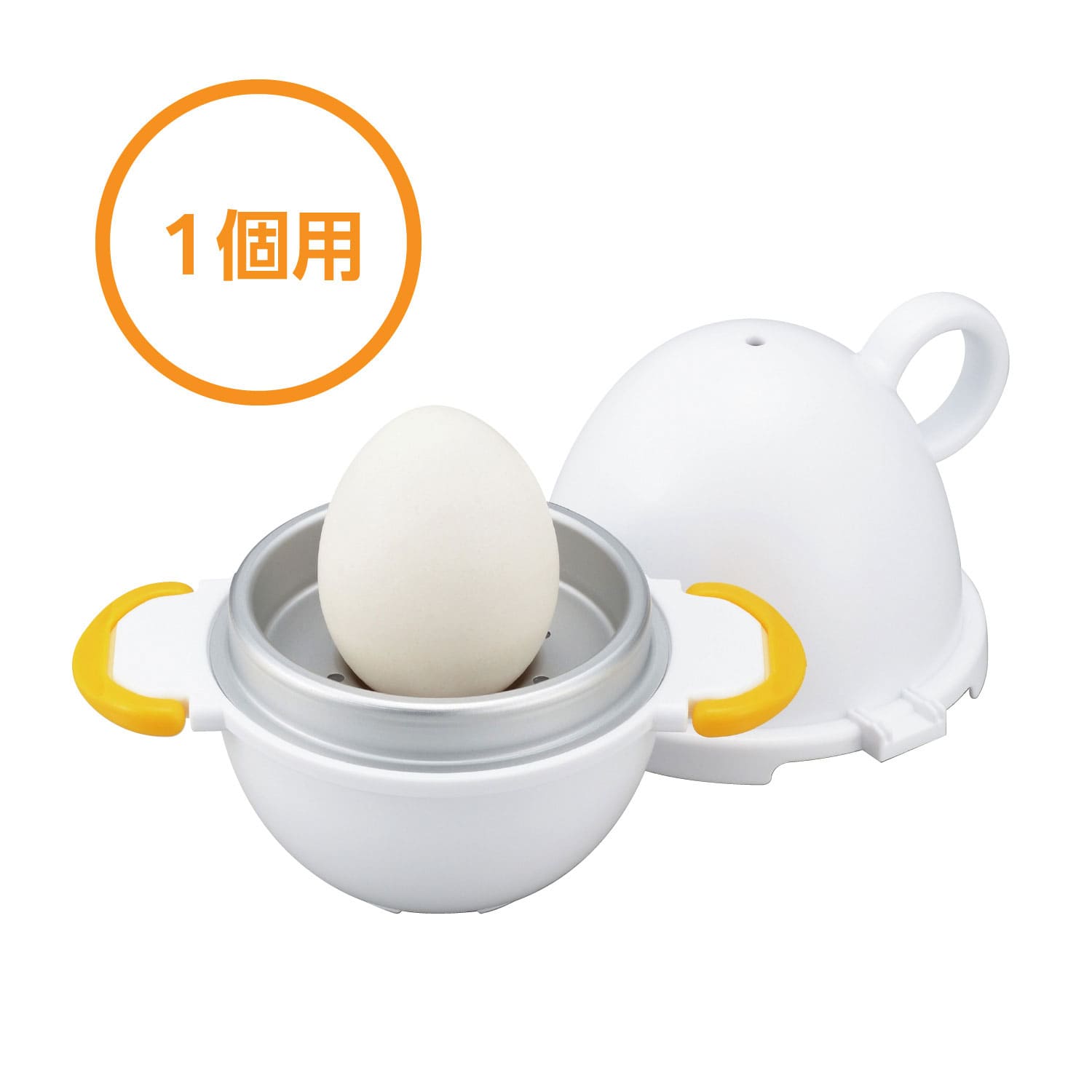 曙産業 日本製 レンジでらくチン RE-1505 茹で卵 ゆでたまご1個用 電子レンジで簡単 簡単 余熱調理1,780円 ゆで卵メーカー 半熟  電子レンジ調理